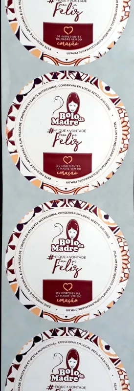 Etiquetas para produtos alimentícios
